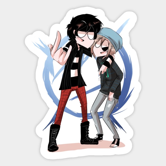 Drexel and Bernard Sticker by JinxPiperXD